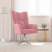 Sedia Relax Rosa in Velluto 328121
