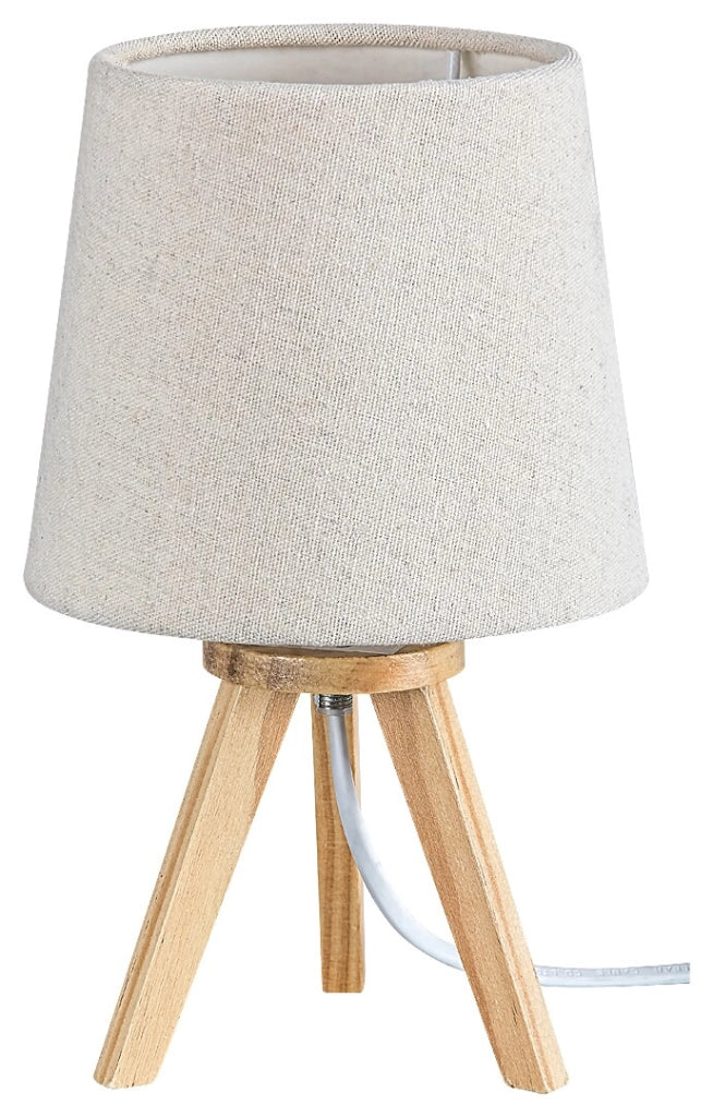 Lampada da tavolo treppiede faggio E14 Lychee Rabalux