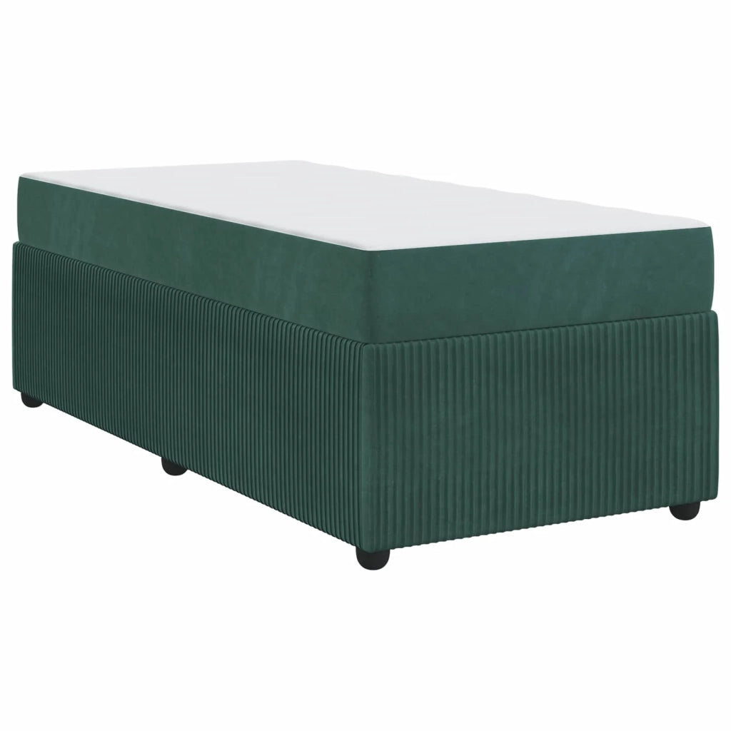 Struttura del letto Verde Scuro 90 x 190 cm Tessuto 3398337