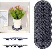 6 supporti per piante in plastica 30 cm - Pallet per piante in plastica rotondi - Piccoli protettori per pavimento e terrazza - Supporto per piante per interni e esterni casa giardino terrazza - Sostegno per piante