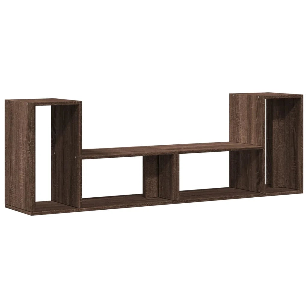 Mobile TV multimediale scaffale TV credenza mobile TV sala da pranzo soggiorno camera da letto 2 pezzi rovere 75 x 30 x 50 cm legno ingegnerizzato marrone 02_0028601