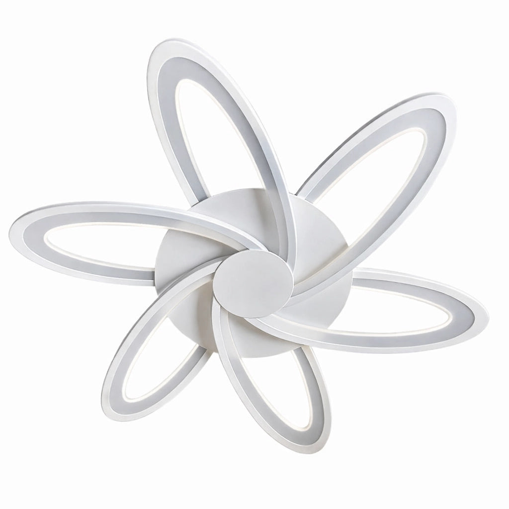 Plafoniera LED Soffitto 59W Design Artistico, 4720 Lumen, Luce Calda, Fredda, Naturale, Fascio 300°, Alluminio Bianco e ABS, Moderna per Salotto e Camera
