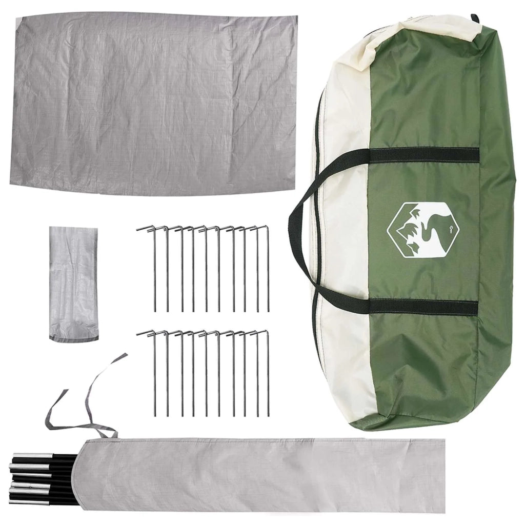 Tenda Tipi con tetto Verde 18 Persone Poliestere e Acciaio 42028619