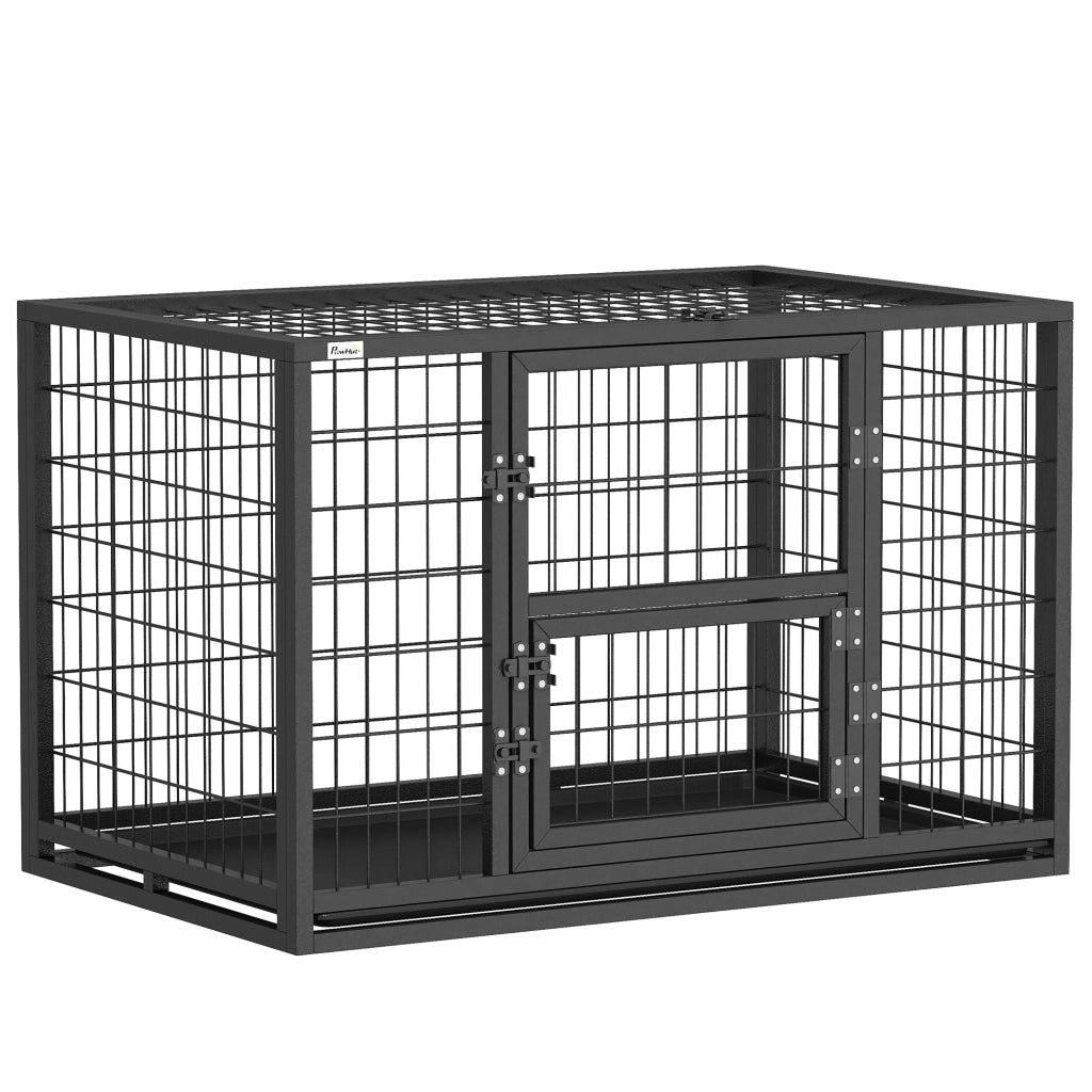 Gabbia per Cani ¨C zephmum ¨C Grigia 94x60x64 cm