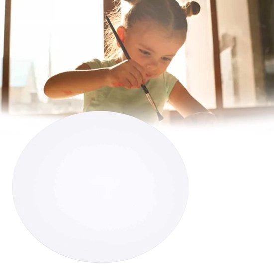 Tela da Pittura Ronde 40 Cm - Tela di Canapa - Struttura Professionale - Tessuto Fine - Adatto per Acrilico/Olio - Buona Affinità di Colore - Tela Artistica
