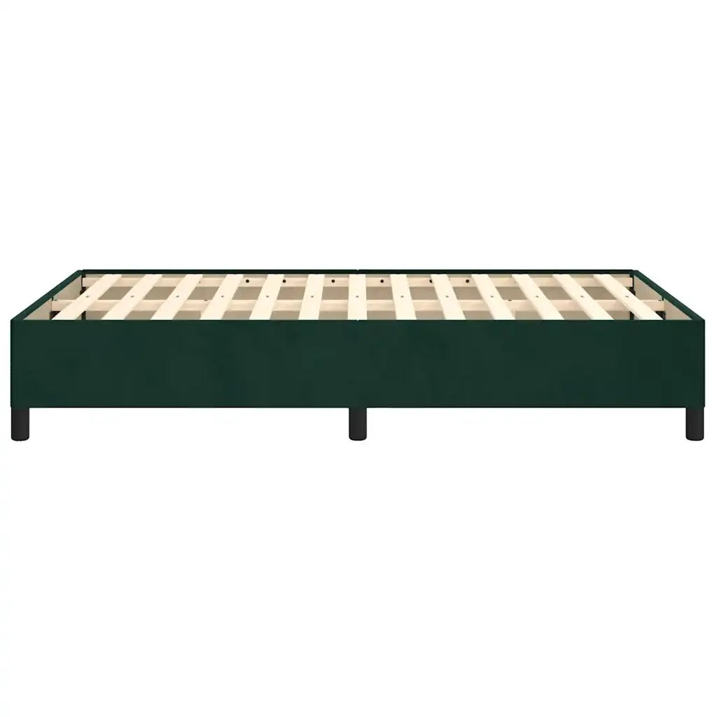 Giroletto senza Materasso Verde Scuro 120x190 cm Velluto