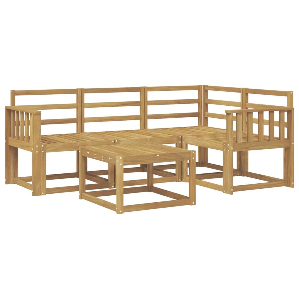 Set di divani da esterno 5 pcs Bianco 59 x 59 x 37 cm 3387588