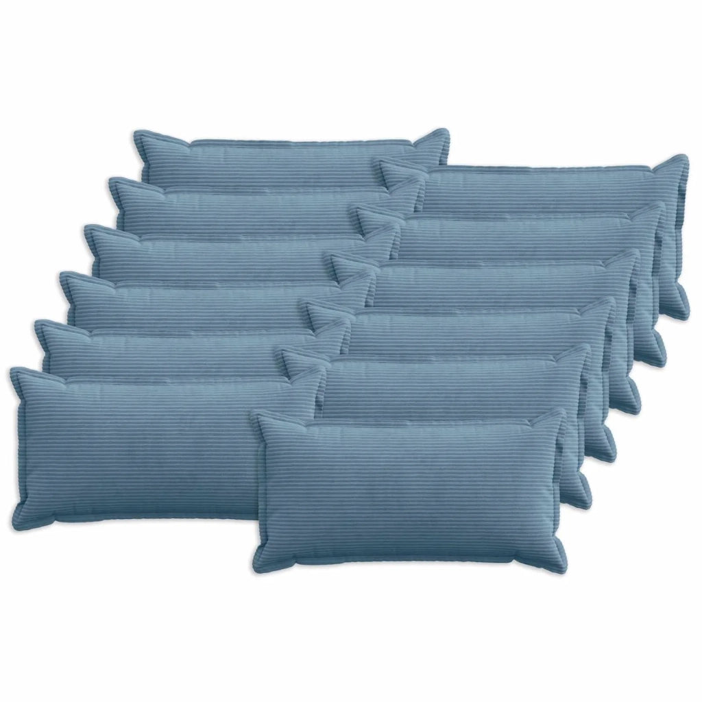 Federa 12 pz HOUTEN Blu 40 x 80 cm corduroy 918183