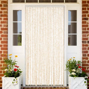 Tenda Antimosche-Zanzariera Beige e Bianca 100x200 cm in Ciniglia