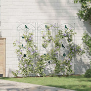 Recinzione per Giardino 3 pcs Verde 110 x 40 cm Acciaio 42021363