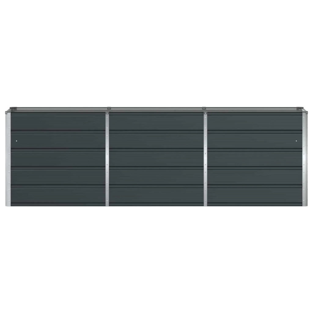 Fioriera di design moderna e versatile 160 x 40 x 75 cm in acciaio antracite 02_0059222