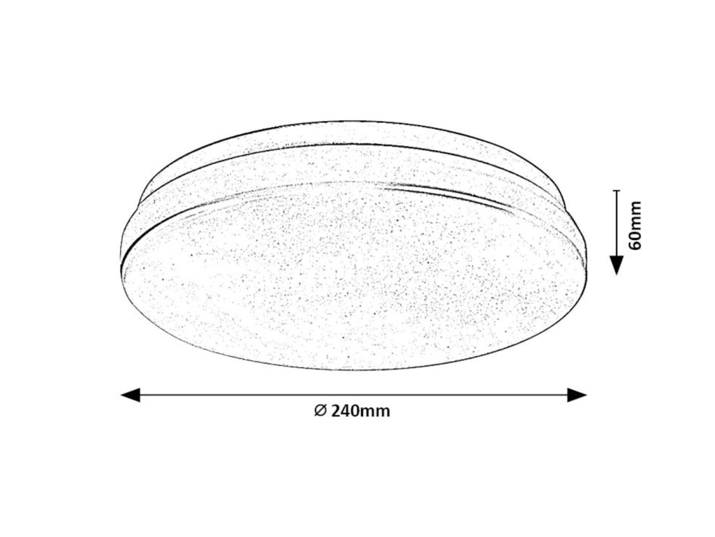 Plafoniera esterna bianca Rabalux Lowar Ø24 12W CCT IP44