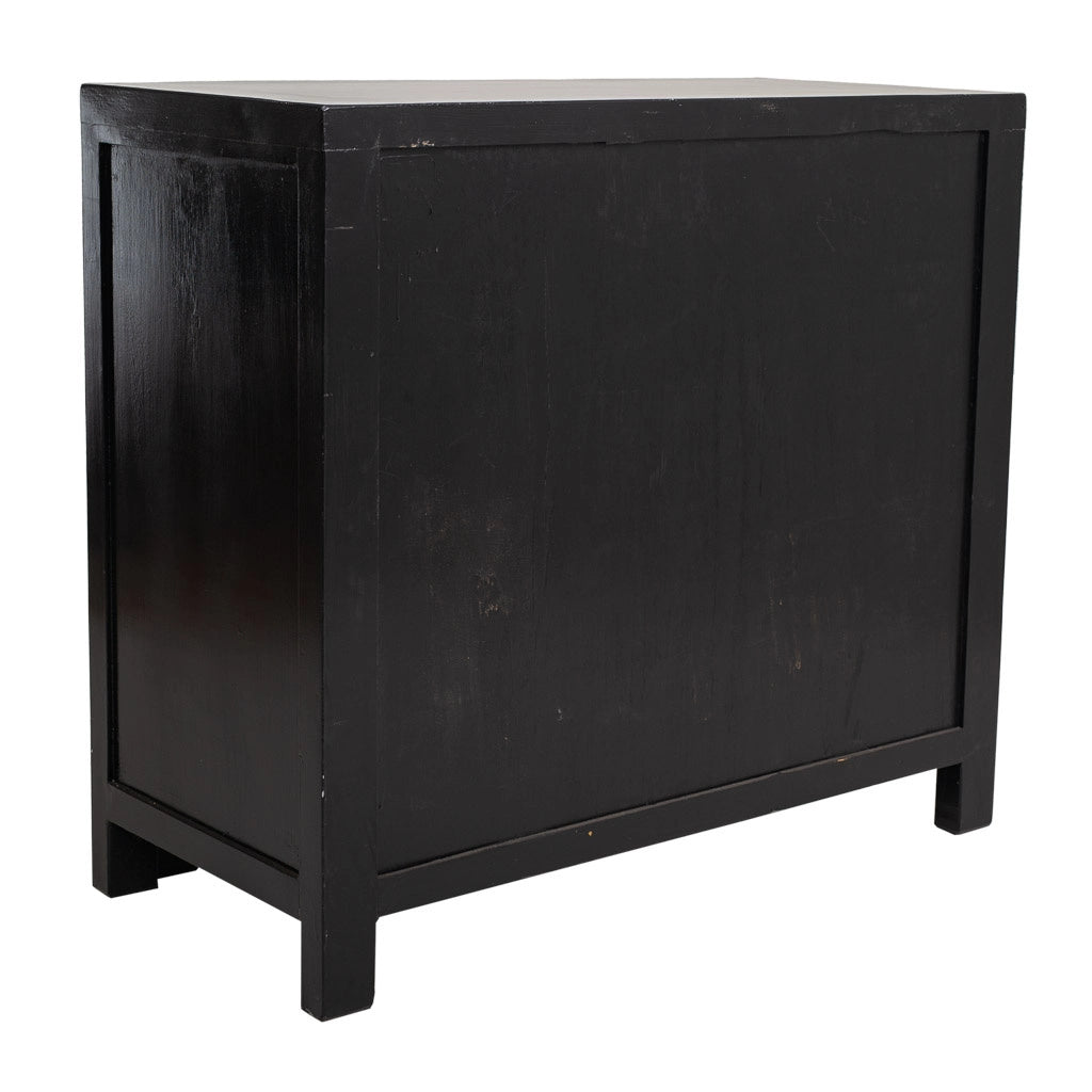Mobile da ingresso in legno nero 84x40x85 cm
