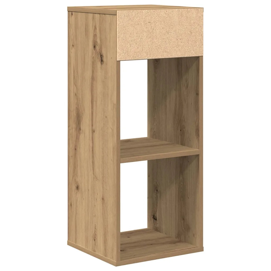 Libreria-Scaffale per Libri-Mobile di Stoccaggio Rovere Artigianale 34x31x80 cm Legno Multistrato