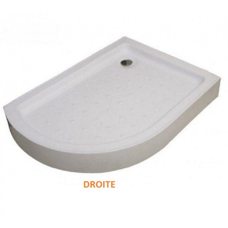 Box doccia rettangolare angolare destro FLORA 650 80x100 x190 cm