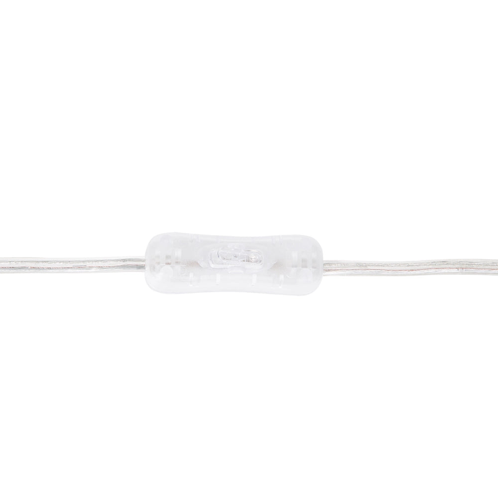 Lampada da Tavolo Base in Legno Chiaro e Paralume in Tessuto Bianco Moderna