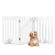 Barriera pieghevole per cani 153 x 1,5 x 61 cm massima robustezza design pratico MDF bianco 20_0020927