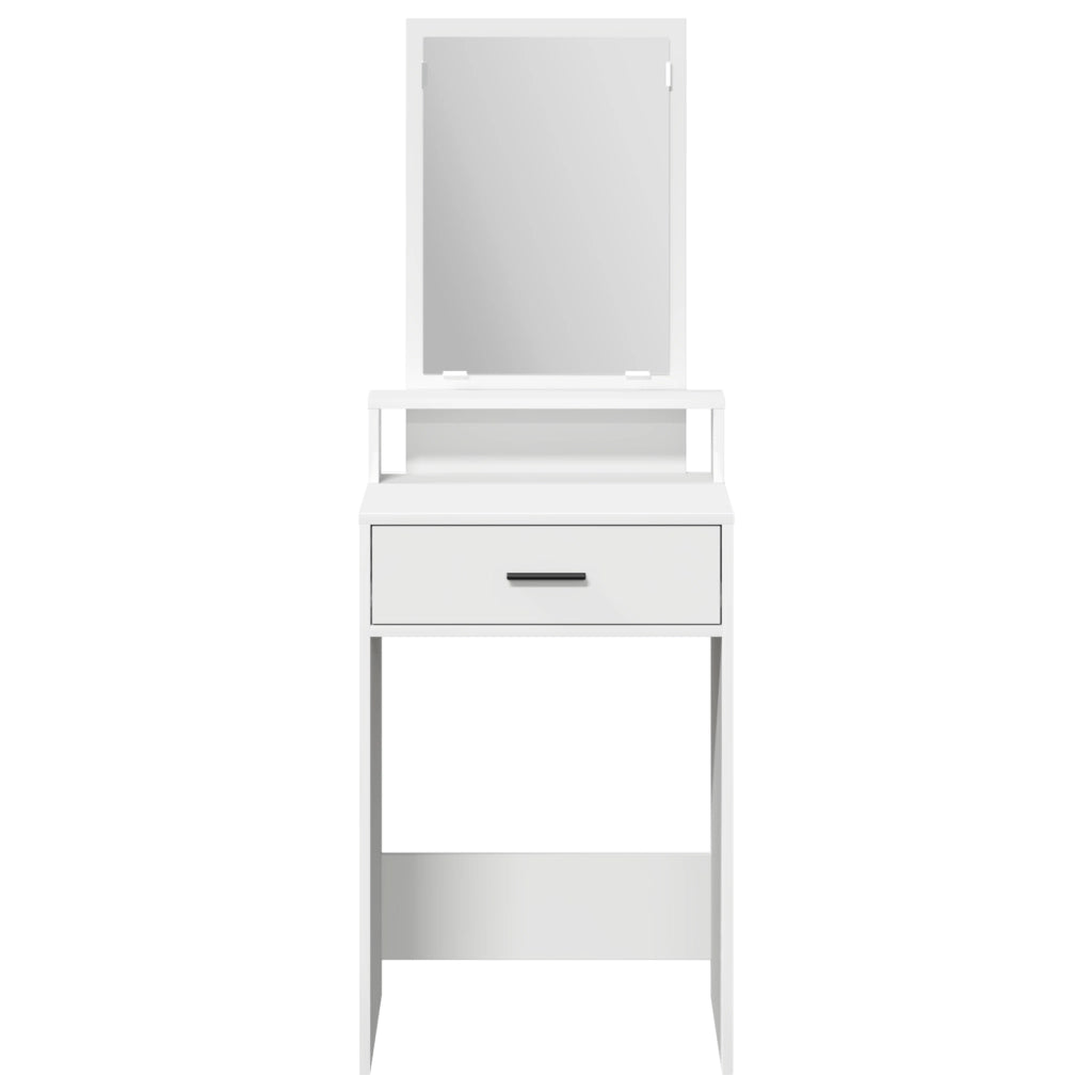 Tavolo da Trucco  con Cassetti Bianco 50x41x140 cm