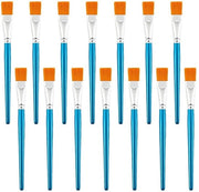 Set di pennelli 14 pezzi - set di pennelli per artisti - pennelli piatti - acrilico/olio/aquarello - setole in nylon - leggero e flessibile in acciaio - set di pennelli