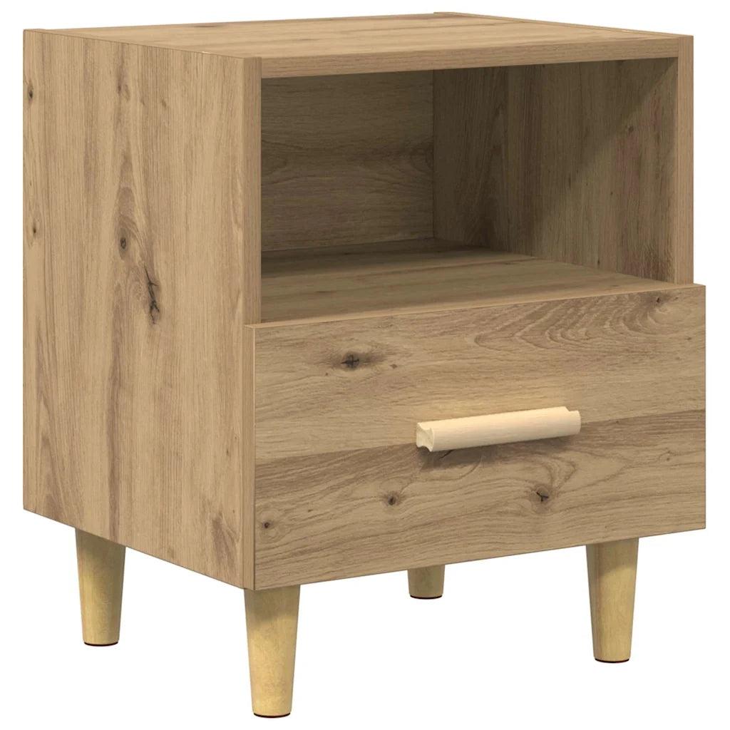 Armadio da Notte 2 pcs Rovere artigianale 40 x 35 x 47 cm 880586