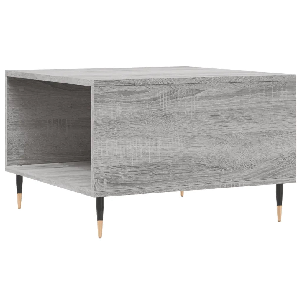 Tavolino Salotto-Tavolino da soggiorno-Tavolo Grigio Sonoma 55x55x36,5 cm Legno Multistrato 343710