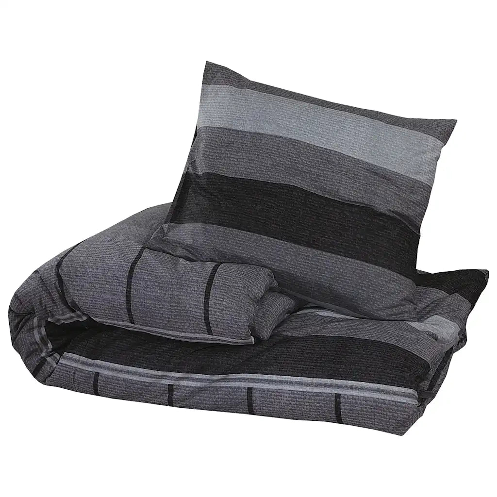 Set Copripiumino Grigio Scuro 200x200 cm in Cotone CFW8955303