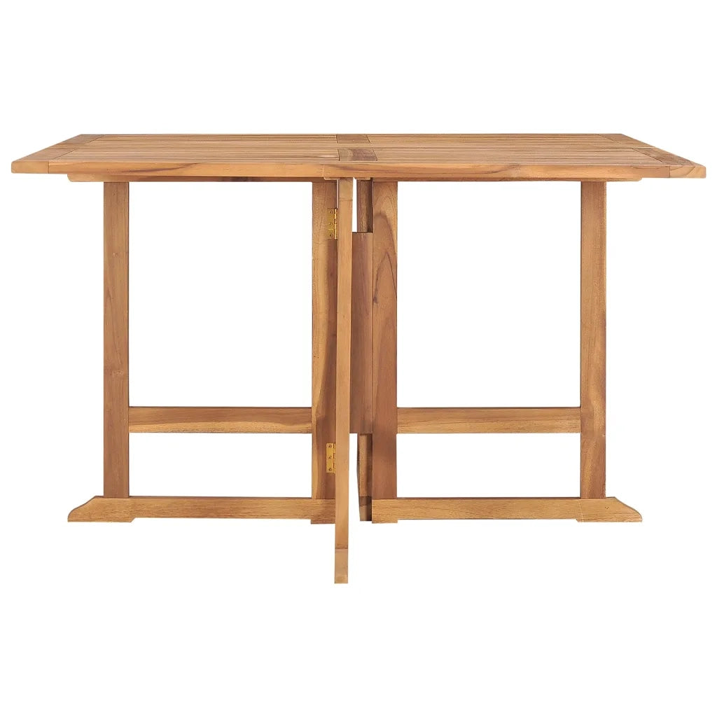 Tavolo da Giardino Pieghevole 110x110x75 cm in Massello di Teak 318481