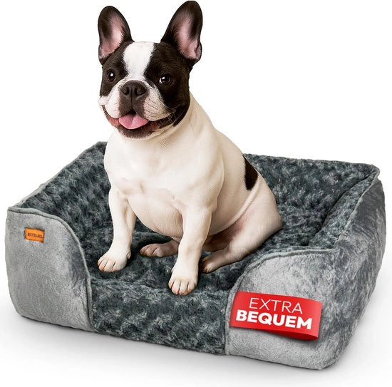 Mangiafagiolo comodo per cani - Culla per cani, Guanciale per cani, Soffice e accogliente, Lavabile, Antiscivolo, Mangiafagioli per cani, Ripieno di PP cotone e schiuma spugnosa, Progetto robusto, Ideale per piccoli cani