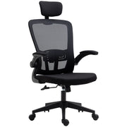 Sedia da ufficio con rete ¨C zephmum ¨C nera, 65x64x114-122 cm