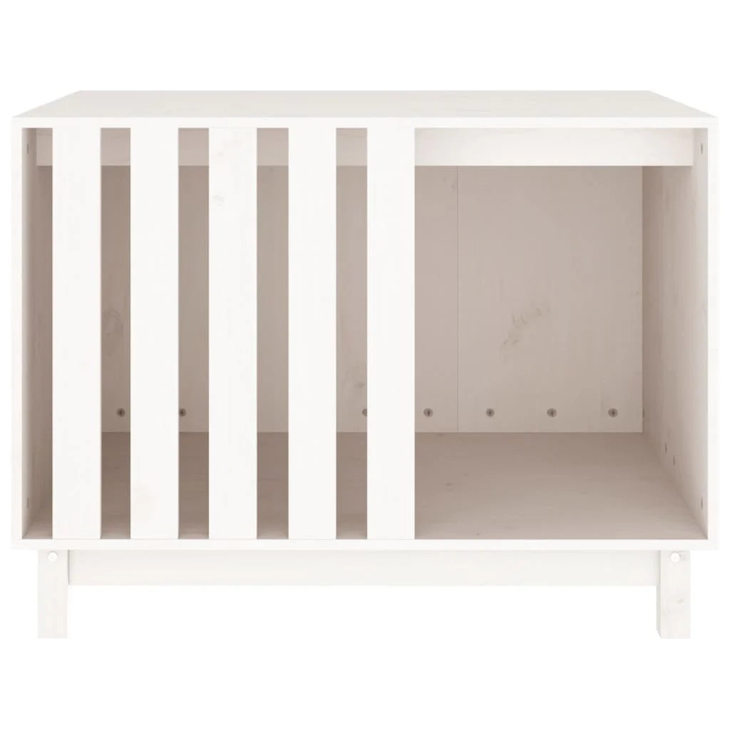 Cuccia per cani 90 x 60 x 67 cm in legno massello di pino bianco 02_0043459