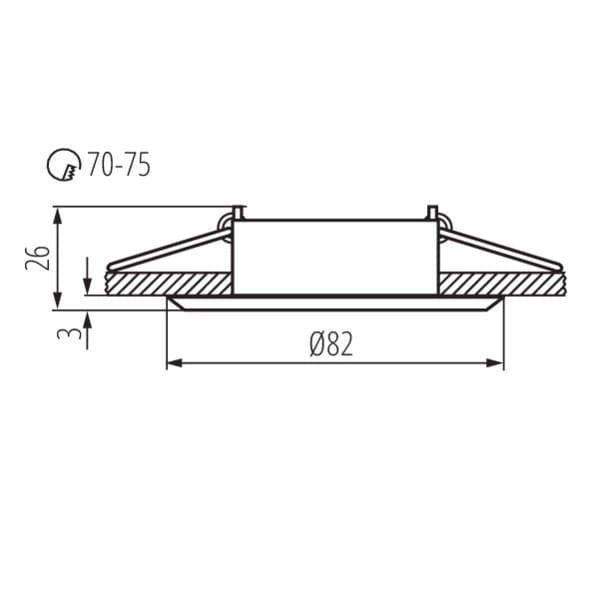 Kanlux GWEN faretto incasso nero alluminio GX5.3 12V