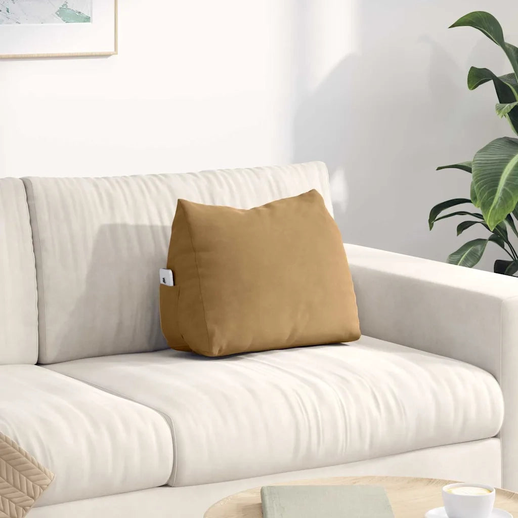 Cuscino per Schiena Marrone 45 x 20 x 35 cm Tessuto in Cords 42015027