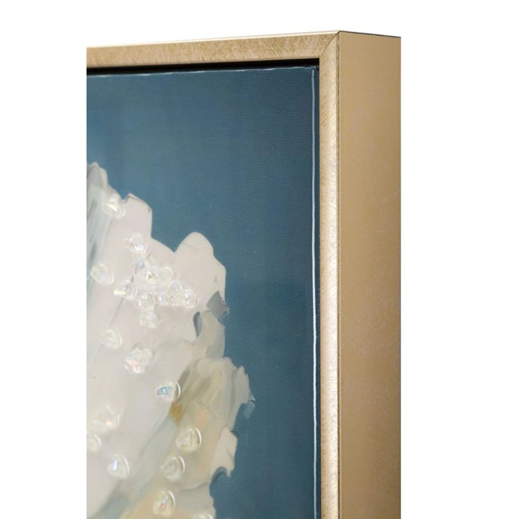 Stampa su Tela Fiori 73, Multicolore, Legno, 42x3,5x62 cm