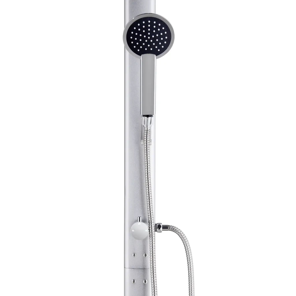 Doccia da Giardino con Base Grigia 220 cm in Alluminio CFW4399506