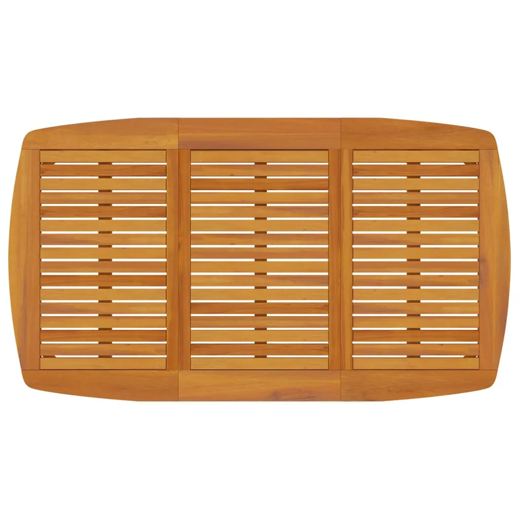 Tavolo da Giardino 160x90x75 cm Legno Massello Di Acacia
