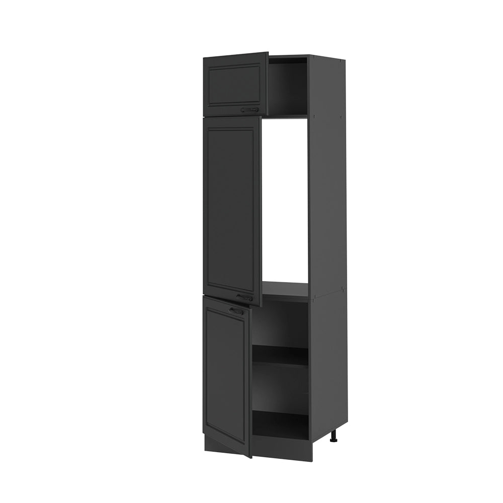 Armadio frigorifero R-Line Antracite rustico/Antracite 60 cm Vicco