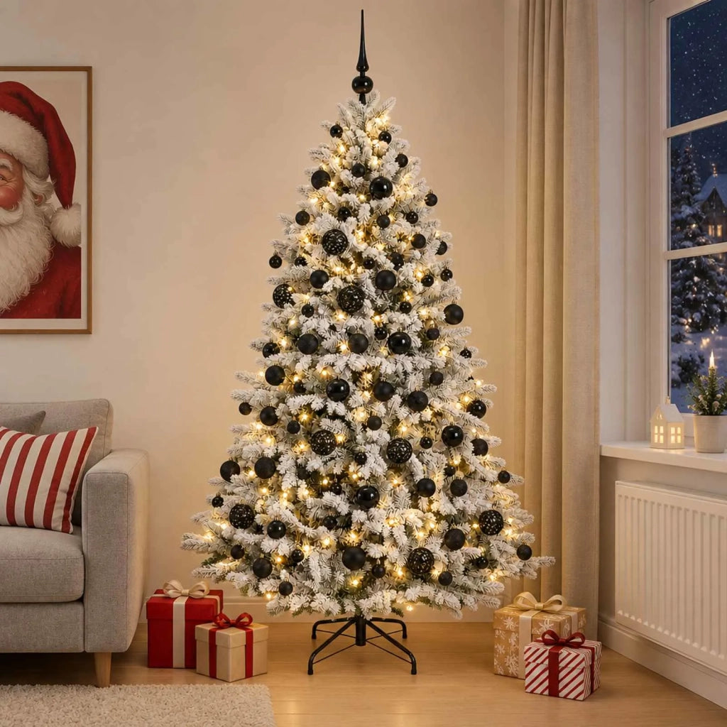 Albero di Natale Artificiale con Palline 210 cm 300 LED 3466413
