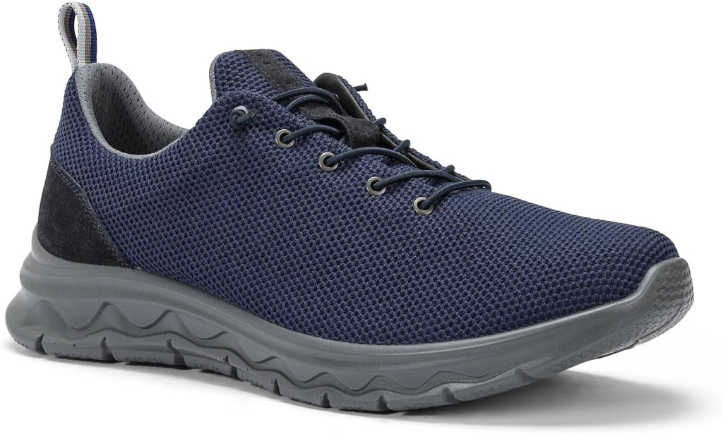 Scarpa Tessuto Tecnico Piquet Blu +Memory - Scarpe Estive