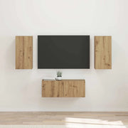 Set mobile TV 6 pcs Rovere artigianale Legno multistrato 3409068