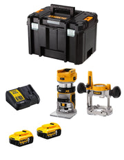 Fresatrice DeWALT DCW604P2T (2 x 5,0 Ah + DCB115 + TSTAK VI)