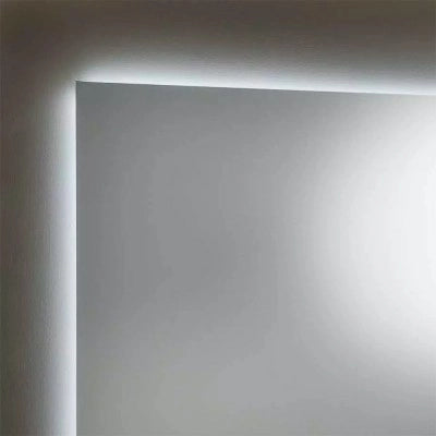 Specchio bagno 50x70 cm illuminazione perimetrale e installazione reversibile