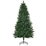 Albero di Natale artificiale, pino da 180 cm con 724 rami, supporto in metallo per uso interno.