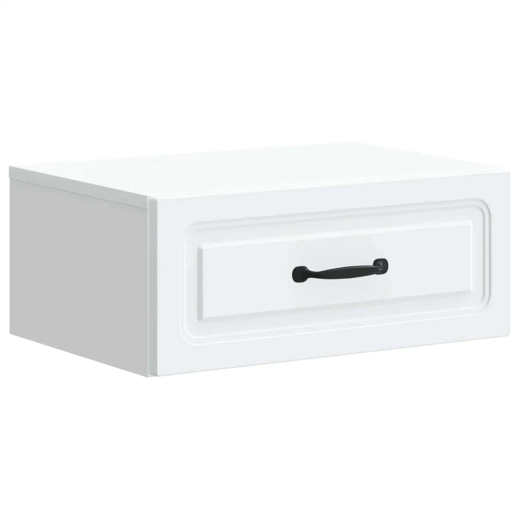 Set di 2 Comodini | Armadio da Notte | Mobiletto da notte a muro Bianco 49 x 34,5 x 20 cm