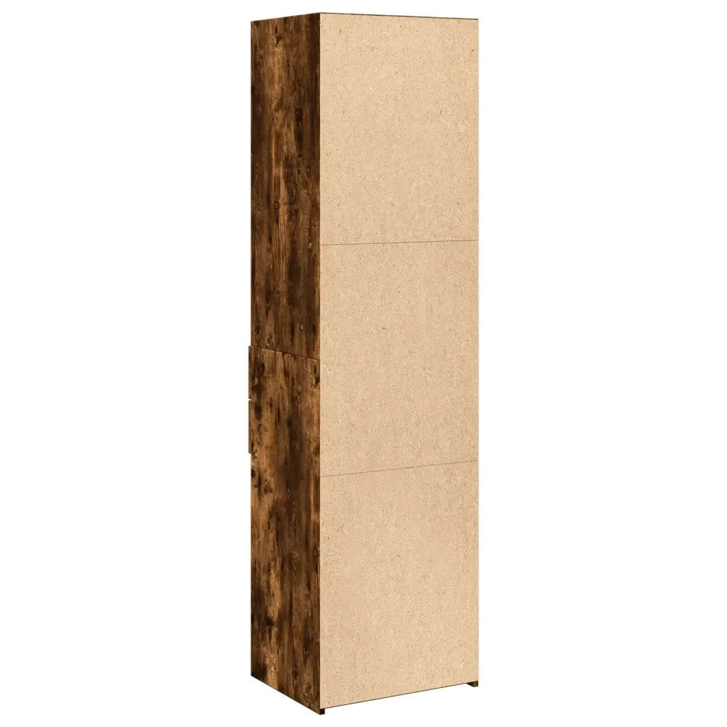 Credenza | Madia | Buffet da pranzo | Armadio da pranzo Rovere Fumo 50x42,5x185 cm in Legno Multistrato