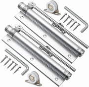 Dichiatore di Porta Adattabile per Superficie - Carico Portante 40kg - Materiale in Alluminio - Dichiatore di Porta Adattabile per Superficie - Porta Auto Chiudente - Carico Portante 40kg (2 pezzi)