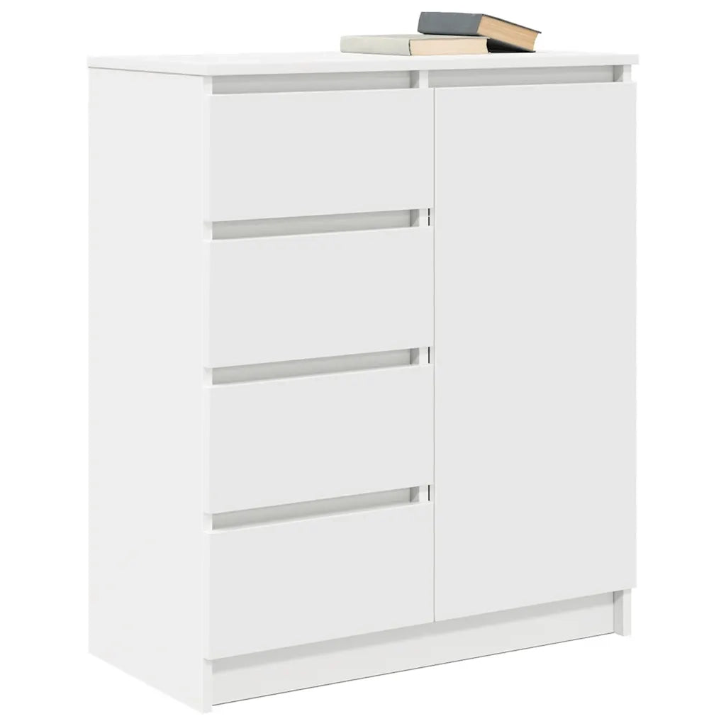 Credenza con Cassetti Bianco 71x35x84 cm in Legno Multistrato 861580
