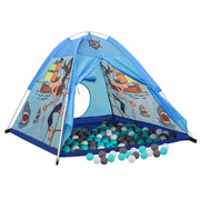 Tenda da gioco per bambini con 250 palline 120 x 120 x 90 cm blu 02_0005192