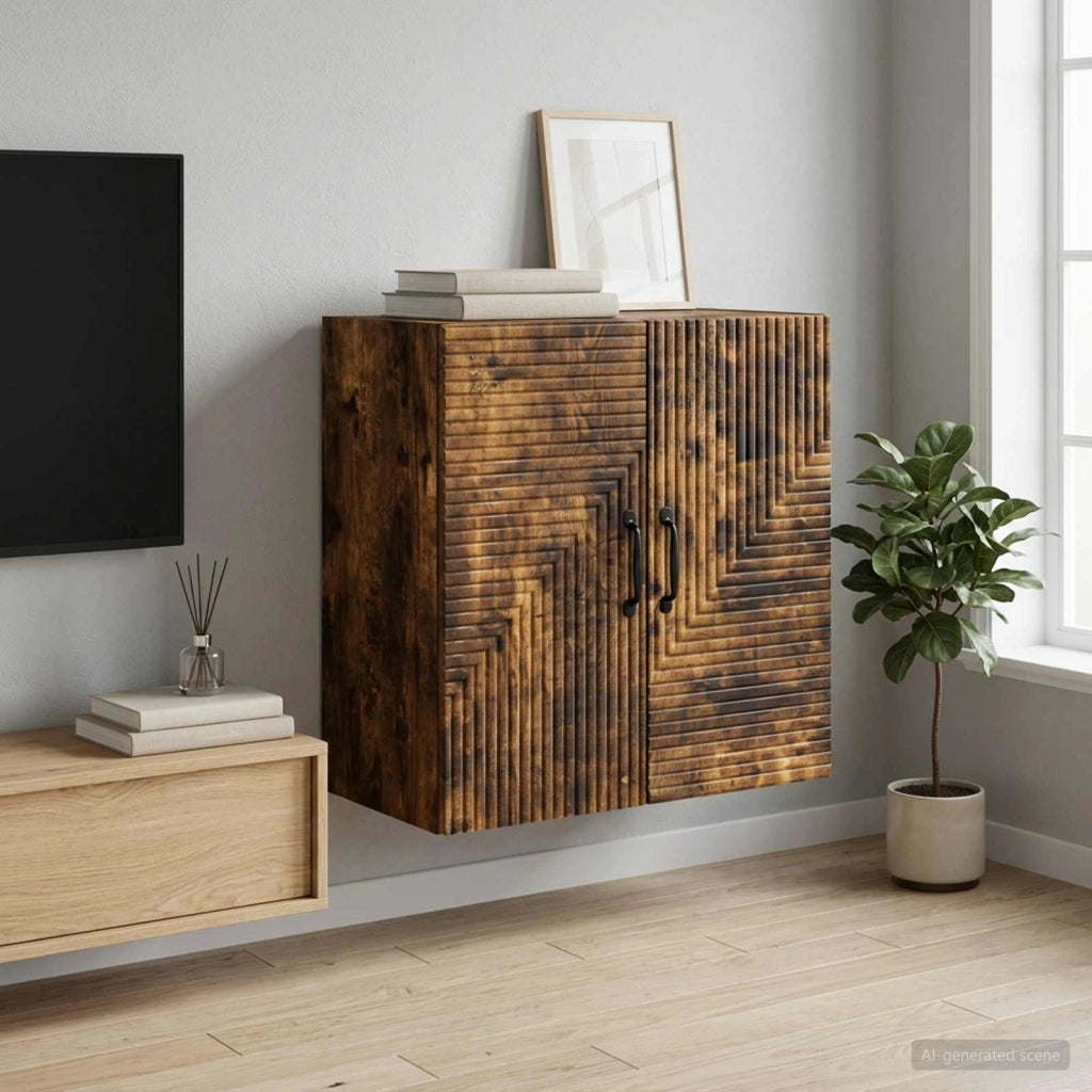 Mobiletto a muro Rovere Fumo 59 x 31 x 60 cm 898580