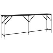 Tavolo Consolle | Tavolo d'Ingresso Rovere nero 200 x 29 x 75 cm