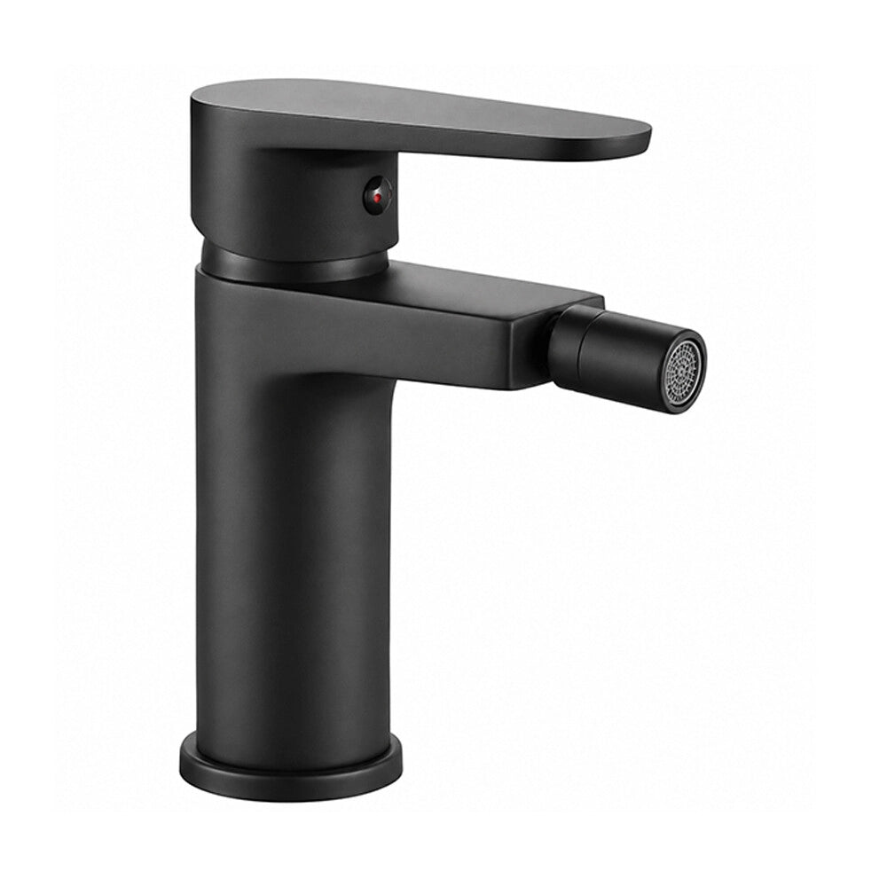 Set miscelatori lavabo bidet e doccia a due vie nero opaco Pink